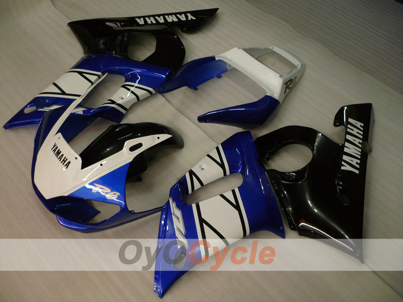 Carenado de inyección para YZF-R6 98-02 - Azul, Blanco - Estilo de fábrica #OYO87906018