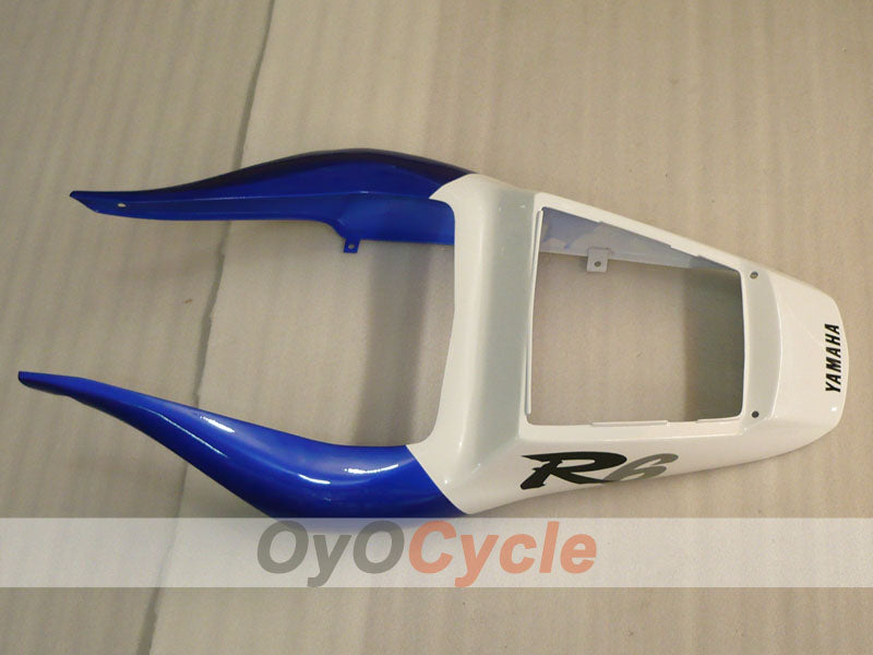 Carenado de inyección para YZF-R6 98-02 - Azul, Blanco - Estilo de fábrica #OYO87906018