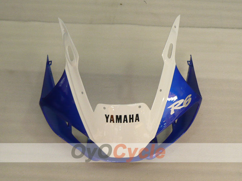 Carenado de inyección para YZF-R6 98-02 - Azul, Blanco - Estilo de fábrica #OYO87906018