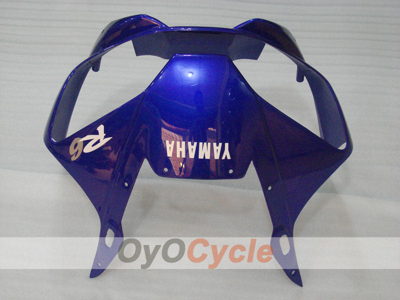 Kit de carenado por inyección para YZF-R6 98-02 - Azul, blanco - Estilo de fábrica #OYO87906020