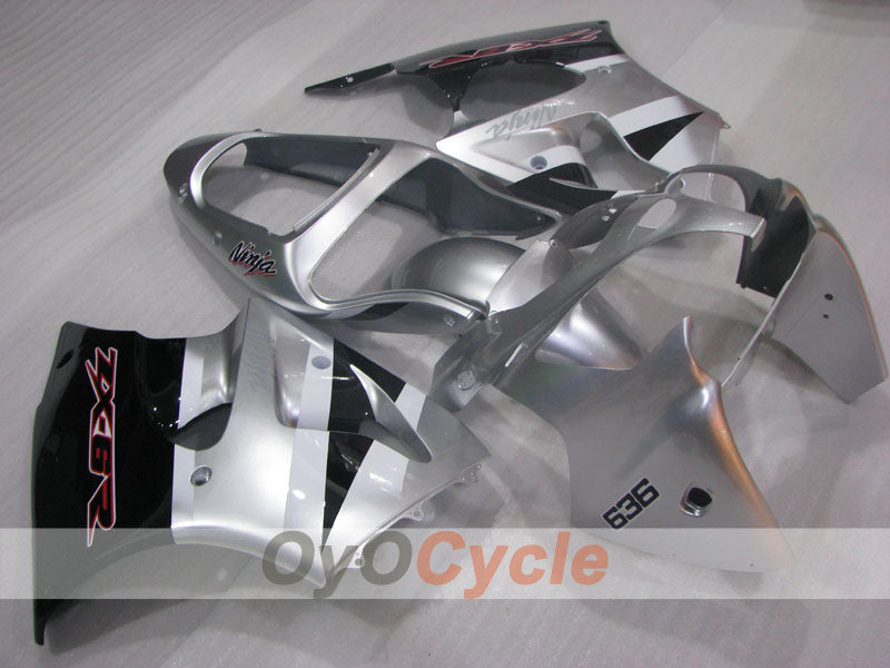 Carenado de inyección para NINJA ZX-6R 00-02 - Negro, Plata - Estilo de fábrica #OYO87906022 Imagen principal del producto