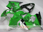 Carenado de inyección para NINJA ZX-6R 00-02 - Verde, Negro - Estilo de fábrica #OYO87906023