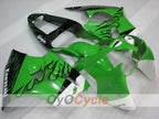 Carenado de inyección para NINJA ZX-6R 00-02 - Verde, Negro - Estilo de fábrica #OYO87906023