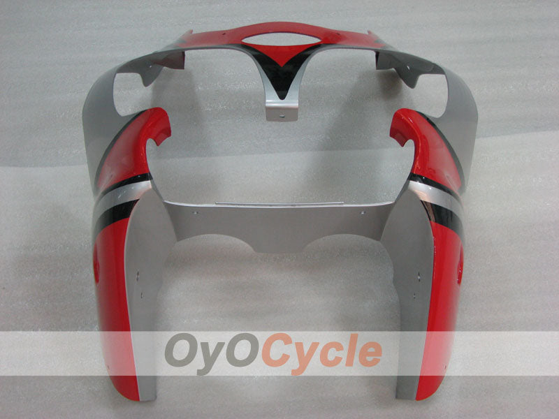 Kit de carenado por inyección para NINJA ZX-6R 00-02 - Rojo, Negro, Plata - Estilo de fábrica #OYO87906024