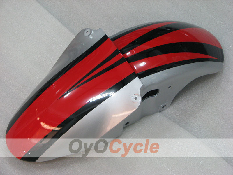 Kit de carenado por inyección para NINJA ZX-6R 00-02 - Rojo, Negro, Plata - Estilo de fábrica #OYO87906024