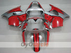 Kit de carenado por inyección para NINJA ZX-6R 00-02 - Rojo, Negro, Plata - Estilo de fábrica #OYO87906024