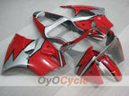 Kit de carenado por inyección para NINJA ZX-6R 00-02 - Rojo, Negro, Plata - Estilo de fábrica #OYO87906024
