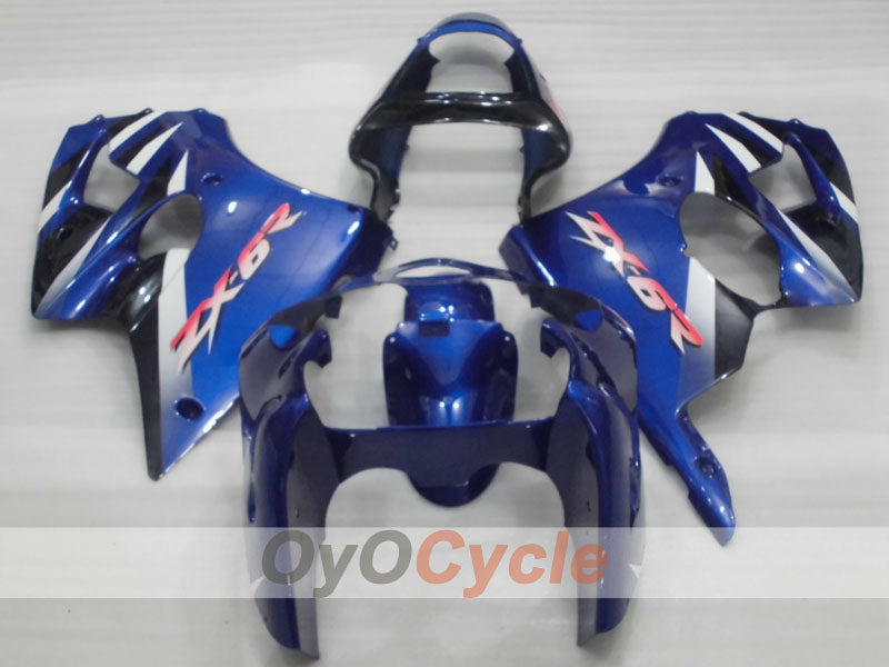 Kit de carenado por inyección para NINJA ZX-6R 00-02 - Azul, Blanco, Negro - Estilo de fábrica #OYO87906029 Imagen secundaria del producto