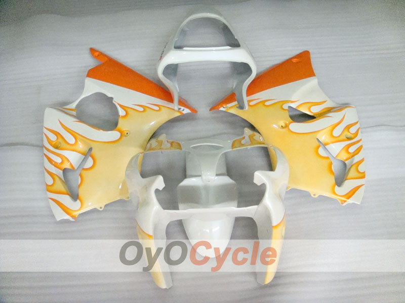 Kit de carenado por inyección para NINJA ZX-6R 00-02 - Naranja, Blanco - Llama #OYO87906030 Imagen secundaria del producto