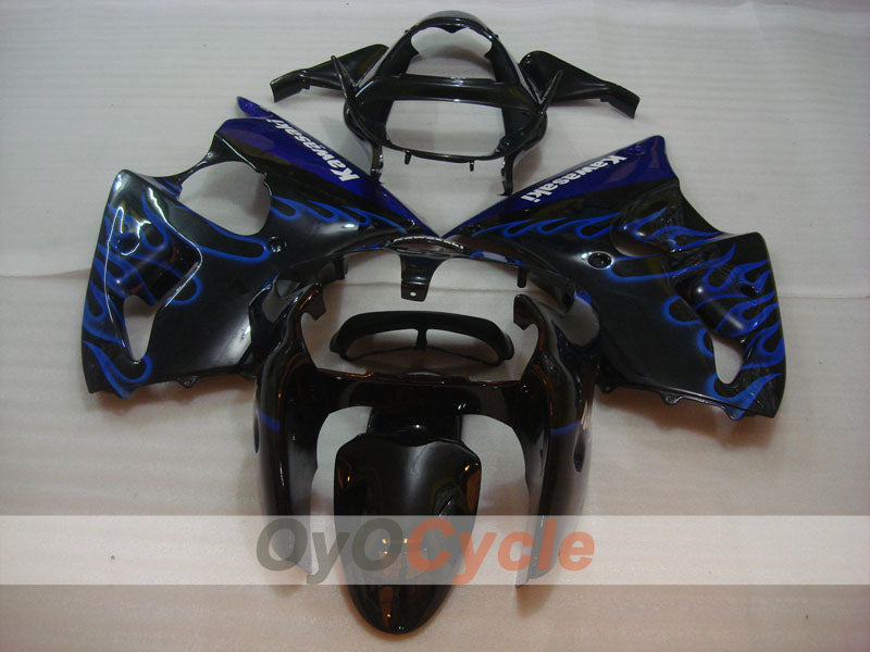 Kit de Carenado por Inyección para NINJA ZX-6R 00-02 - Azul, Negro - Llama #OYO87906033 Imagen secundaria del producto