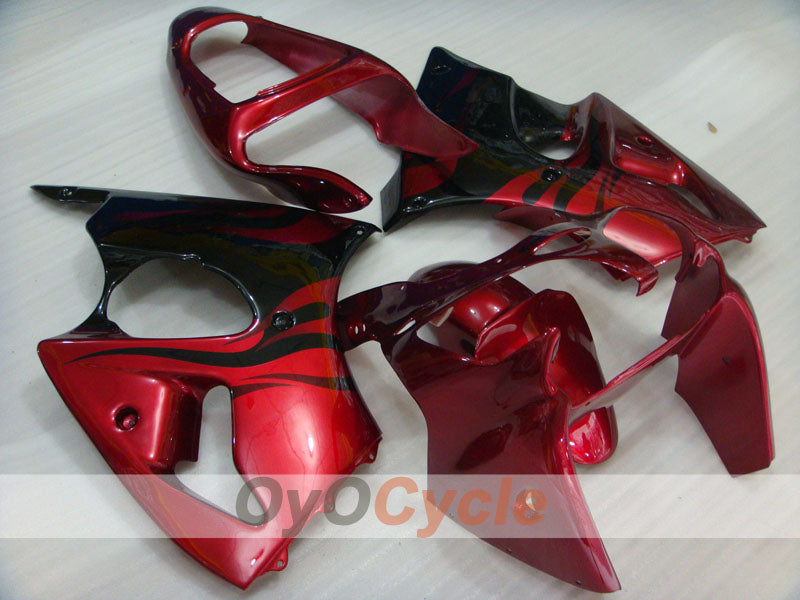 Kit de carenado por inyección para NINJA ZX-6R 00-02 - Rojo, Negro - Llama #OYO87906035 Imagen principal del producto