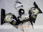 Kit de carenado por inyección para NINJA ZX-6R 03-04 - Blanco, Negro - Lucky Strike #OYO87906041
