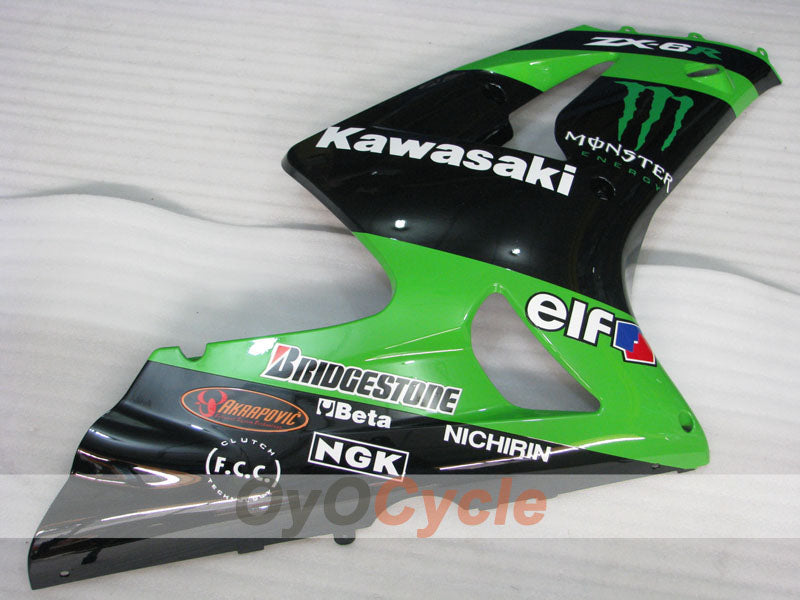 Carenado lateral izquierdo y derecho para Kawasaki 03-04 Ninja ZX-6R #OYO87913057 Imagen secundaria del producto
