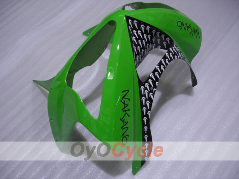 Kit de carenado por inyección para NINJA ZX-6R 03-04 - Verde, Negro - Nakano #OYO87906044