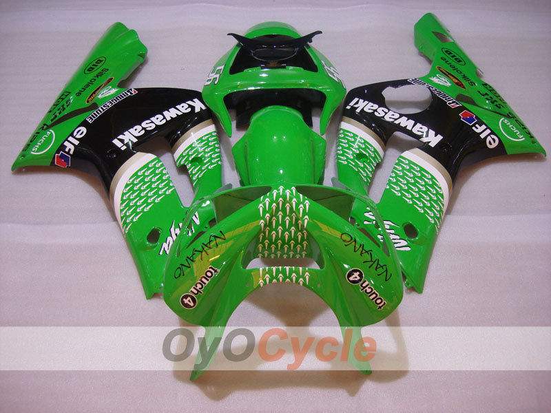 Kit de carenado por inyección para NINJA ZX-6R 03-04 - Verde, Negro - Nakano #OYO87906045 Imagen secundaria del producto