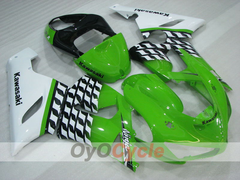 Carenado de inyección para NINJA ZX-6R 05-06 - Verde, Blanco - Estilo de fábrica #OYO87906047 Imagen principal del producto