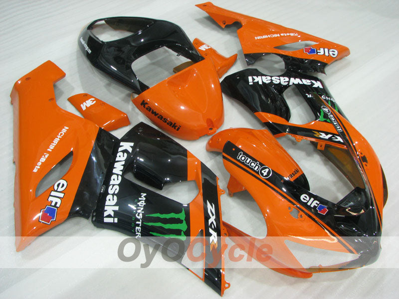 Carenado de inyección para NINJA ZX-6R 05-06 - Naranja, Negro - Monster #OYO87906048
