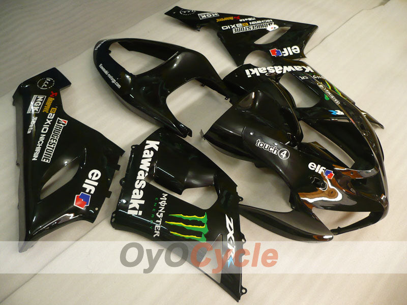 Kit de carenado por inyección para NINJA ZX-6R 05-06 - Negro - Monster #OYO87906049 Imagen principal del producto