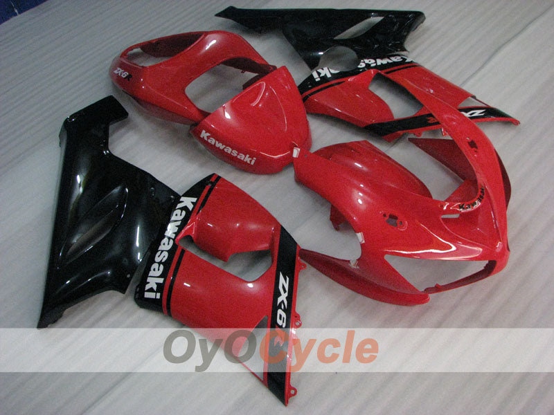 Kit de carenado de inyección para NINJA ZX-6R 05-06 - Rojo, Negro - Estilo de fábrica #OYO87906050 Imagen secundaria del producto