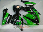 Carenado de inyección para NINJA ZX-6R 05-06 - Verde, Negro - Monster #OYO87906052