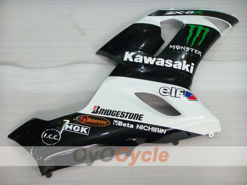 Carenado lateral izquierdo y derecho para Kawasaki 05-06 Ninja ZX-6R #OYO87913145 Imagen secundaria del producto