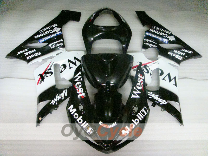 Kit de carenado por inyección para NINJA ZX-6R 05-06 - Blanco, Negro - Oeste #OYO87906056 Imagen secundaria del producto