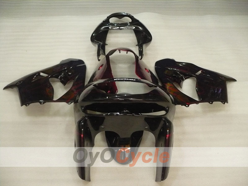 Kit de carenado para NINJA ZX-9R 98-99 - Rojo, Negro - Llama #OYO87906084 Imagen secundaria del producto