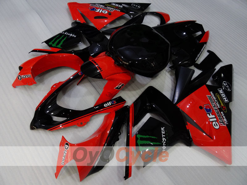 Kit de carenado por inyección para NINJA ZX-10R 04-05 - Rojo, Negro - Monster #OYO87906088 Imagen secundaria del producto