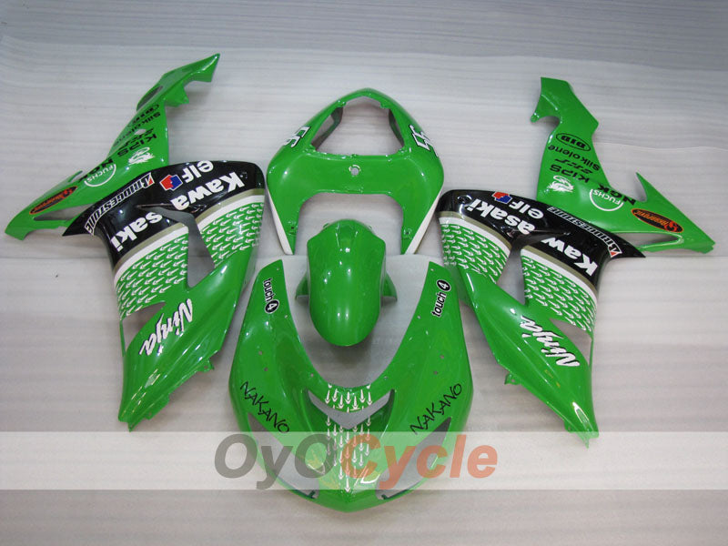 Carenado de inyección para NINJA ZX-10R 06-07 - Verde, Negro - Nakano #OYO87906093 Imagen secundaria del producto