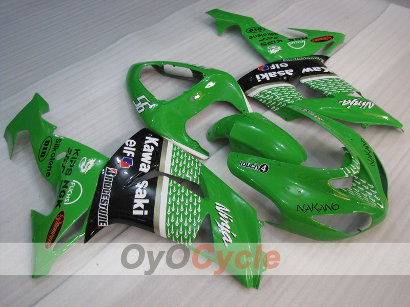 Carenado de inyección para NINJA ZX-10R 06-07 - Verde, Negro - Nakano #OYO87906093 Imagen principal del producto