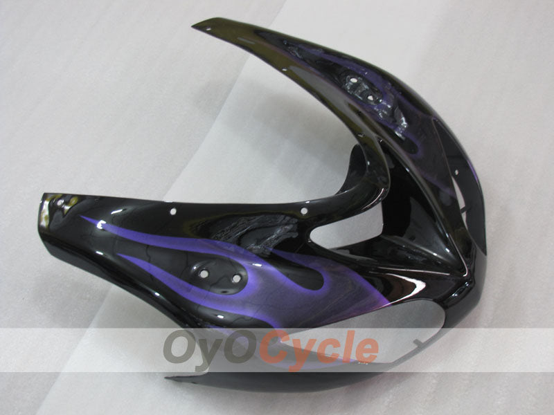 Kit de carenado por inyección para NINJA ZX-10R 06-07 - Morado, Negro - Llama #OYO87906096