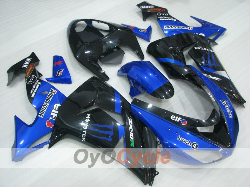 Carenado de inyección para NINJA ZX-10R 06-07 - Azul, Negro - Monster #OYO87906098 Imagen principal del producto
