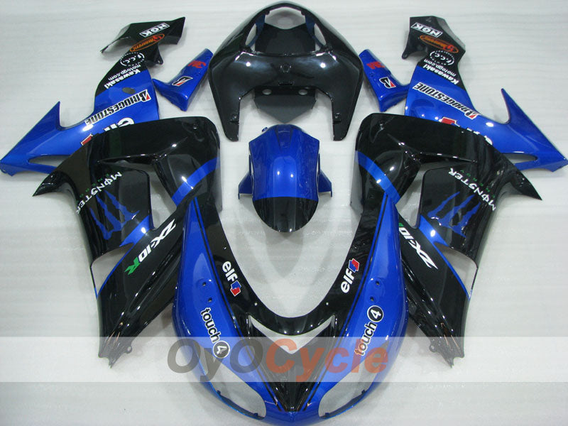 Carenado de inyección para NINJA ZX-10R 06-07 - Azul, Negro - Monster #OYO87906098 Imagen secundaria del producto