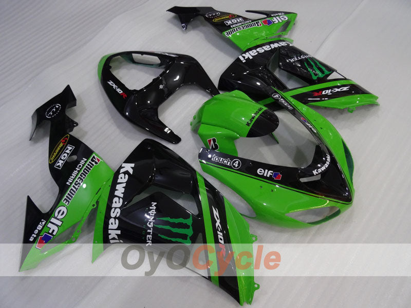 Kit de carenado por inyección para NINJA ZX-10R 06-07 - Verde, Negro - Monster #OYO87906099 Imagen principal del producto