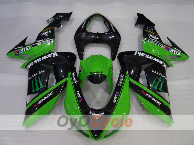 Kit de carenado por inyección para NINJA ZX-10R 06-07 - Verde, Negro - Monster #OYO87906099 Imagen secundaria del producto