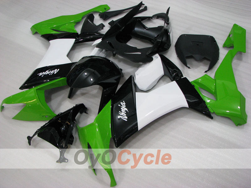 Kit de carenado por inyección para NINJA ZX-10R 08-10 - Verde, Blanco, Negro - Estilo de fábrica #OYO87906101 Imagen principal del producto