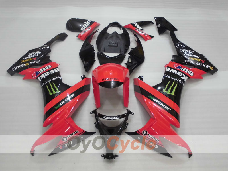 Carenado inyectado para NINJA ZX-10R 08-10 - Rojo, Negro - Monster #OYO87906103 Imagen secundaria del producto