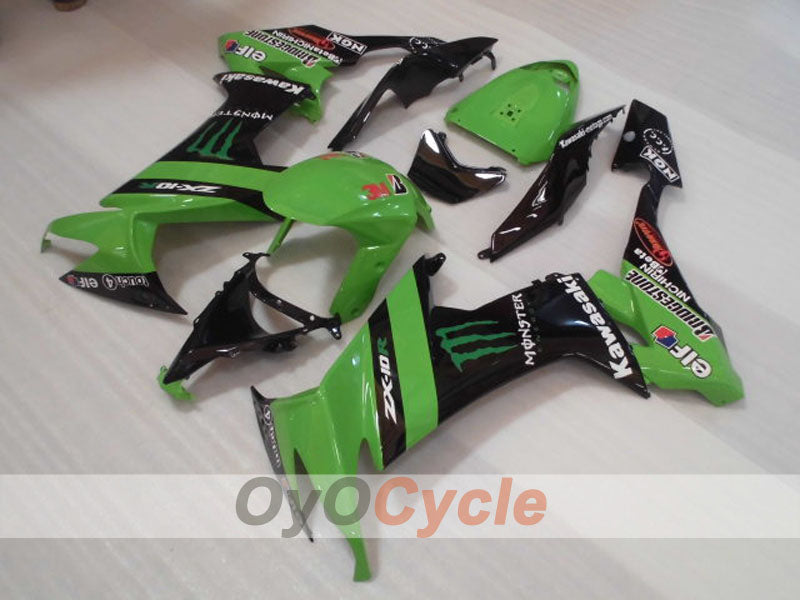 Kit de carenado de inyección para NINJA ZX-10R 08-10 - Verde, Negro - Monster #OYO87906106 Imagen secundaria del producto
