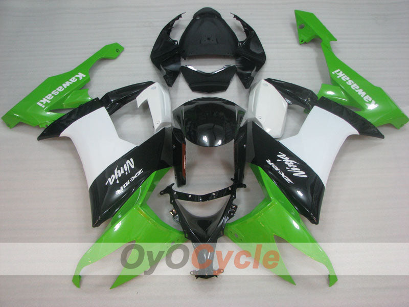 Kit de carenado por inyección para NINJA ZX-10R 08-10 - Verde, Blanco, Negro - Estilo de fábrica #OYO87906107 Imagen secundaria del producto