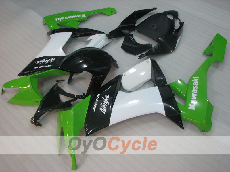 Kit de carenado por inyección para NINJA ZX-10R 08-10 - Verde, Blanco, Negro - Estilo de fábrica #OYO87906107 Imagen principal del producto