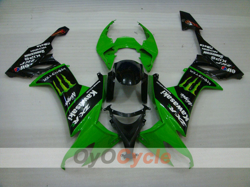 Kit de carenado por inyección para NINJA ZX-10R 08-10 - Verde, Negro - Monster #OYO87906112 Imagen secundaria del producto