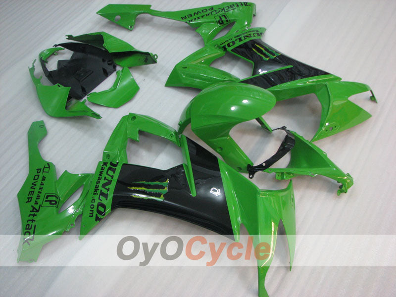 Kit de carenado por inyección para NINJA ZX-10R 08-10 - Verde, Negro - Monster #OYO87906113 Imagen principal del producto