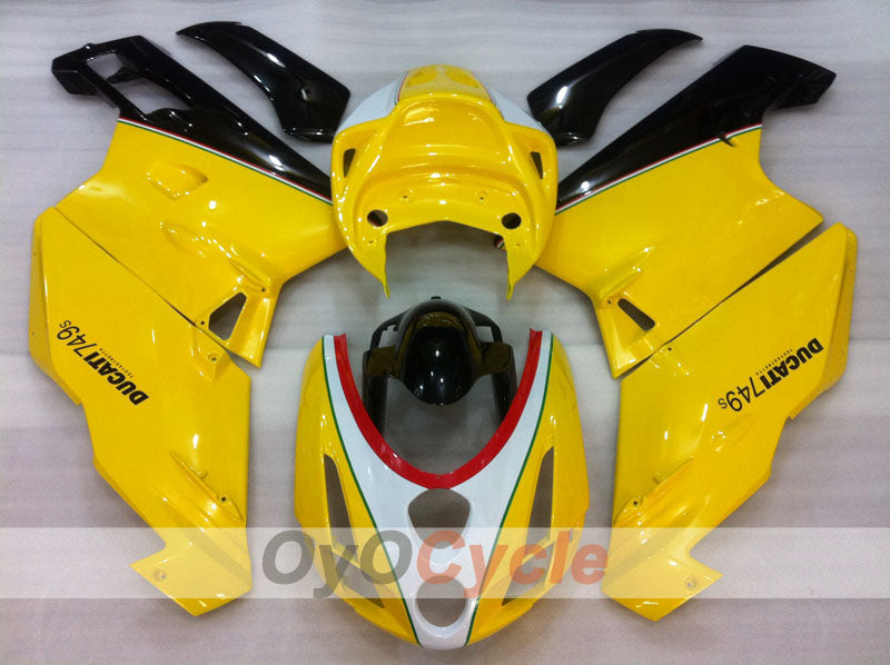 Kit de carenado por inyección para Ducati 999 03-04 - Amarillo, Blanco, Negro - Estilo de fábrica #OYO87906136 Imagen secundaria del producto