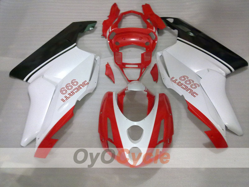 Kit de carenado por inyección para Ducati 749 03-04 - Verde militar, rojo, blanco - Estilo de fábrica #OYO87906131 Imagen secundaria del producto