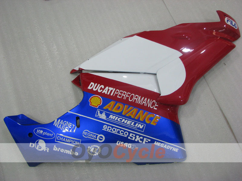 Kit de carenado por inyección para Ducati 749 03-04 - Rojo, Azul, Blanco - FILA #OYO87906132
