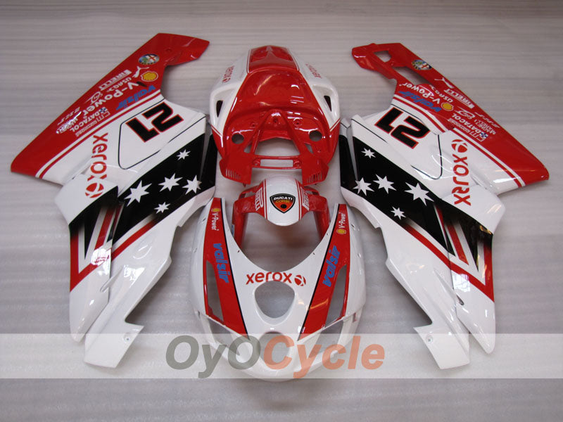 Kit de carenado por inyección para Ducati 999 03-04 - Rojo, Blanco, Negro - Xerox #OYO87906139
