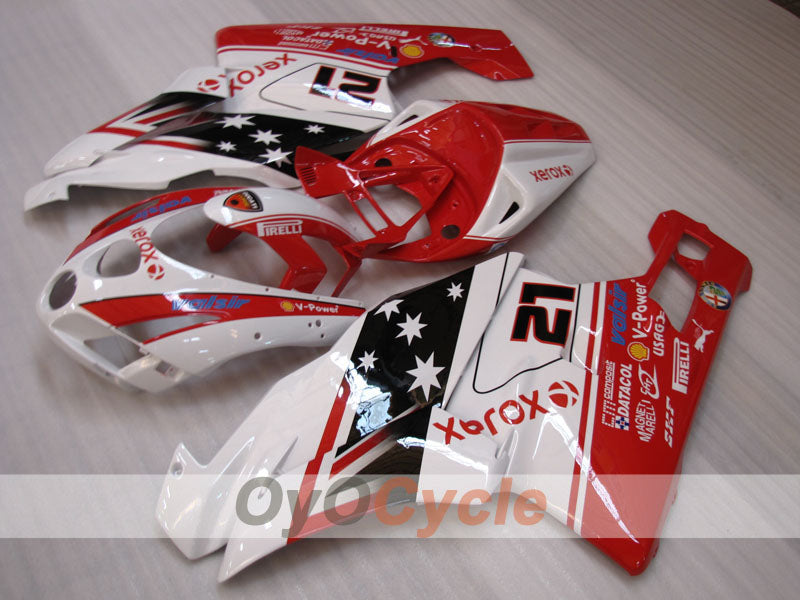 Carenado de inyección para Ducati 749 de 03-04 - Rojo, Blanco, Negro - Xerox #OYO87906133 Imagen principal del producto