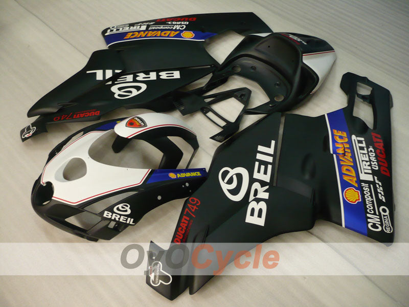 Carenado de inyección para Ducati 749 de 03-04 - Azul, Blanco, Negro - BREIL #OYO87906134 Imagen principal del producto