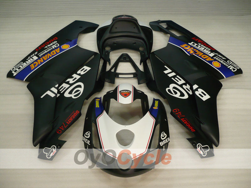 Carenado de inyección para Ducati 749 de 03-04 - Azul, Blanco, Negro - BREIL #OYO87906134 Imagen secundaria del producto