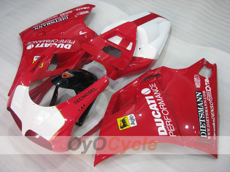Kit de carenado de inyección para Ducati 996 del 99-02 - Rojo, Blanco - Rendimiento #OYO87906142 Imagen principal del producto